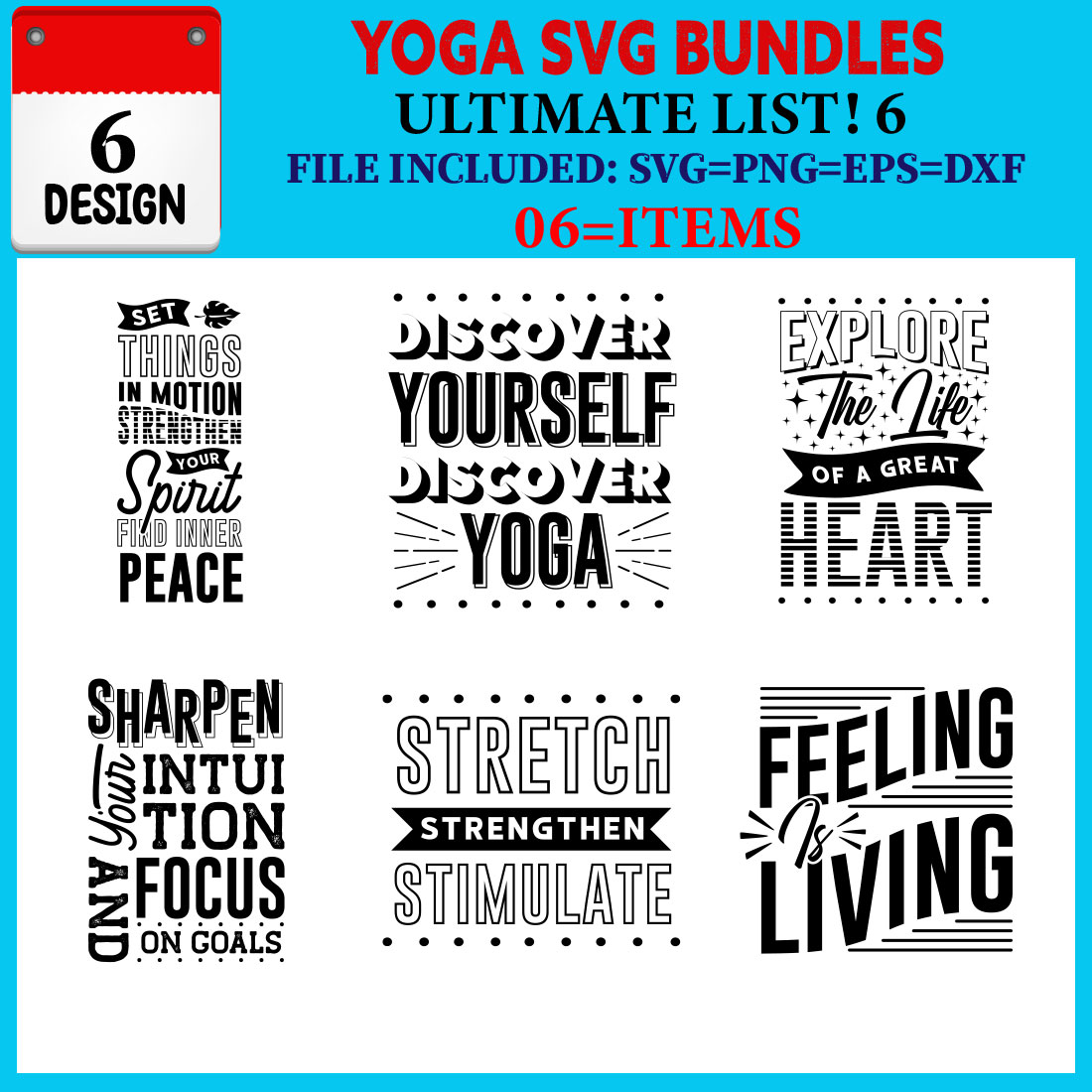 Yoga T-shirt Design Bundle Vol-04 cover image.