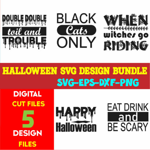 Halloween T-shirt Design Bundle Vol-44 cover image.
