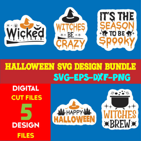 Halloween T-shirt Design Bundle Vol-21 cover image.