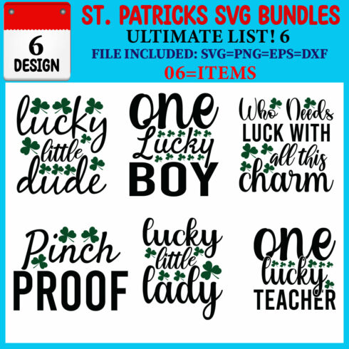 St Patricks T-shirt Design Bundle cover image.