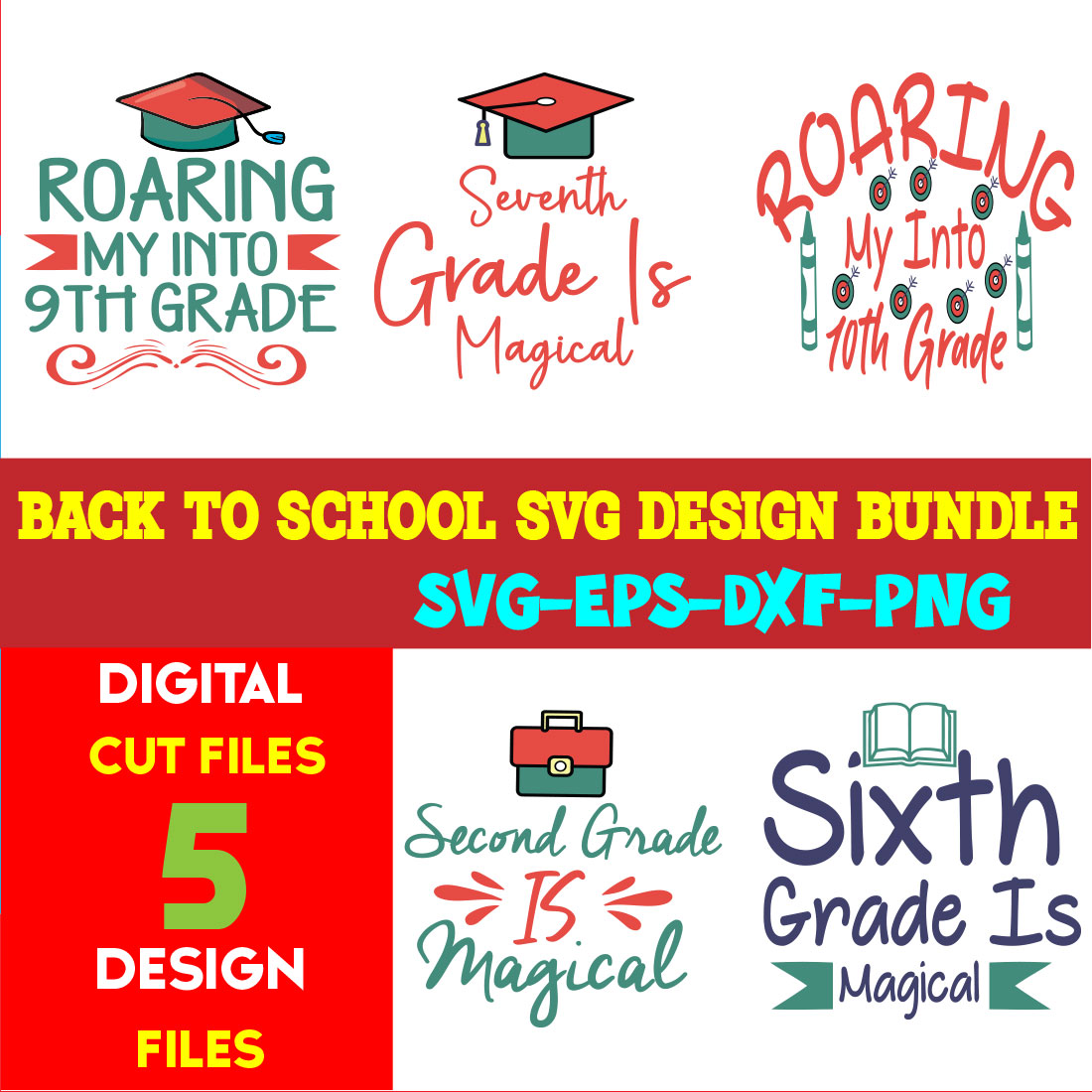 Back To School T-shirt Design Bundle Volume-18 cover image.