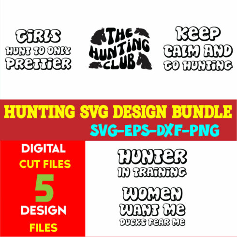 Hunting T-shirt Design Bundle Vol- 11 cover image.