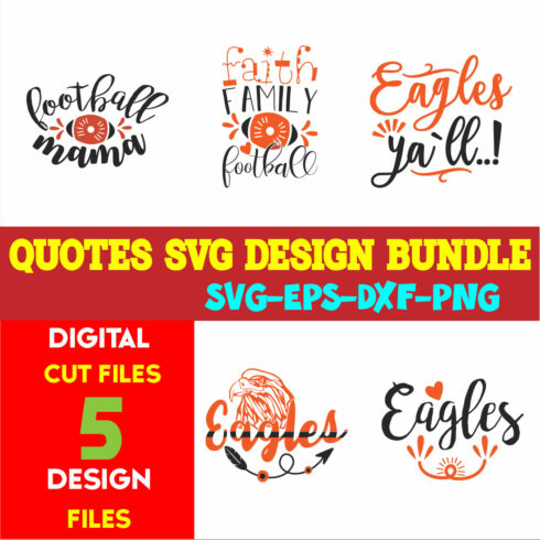 Quotes T-shirt Design Bundle Vol-06 cover image.