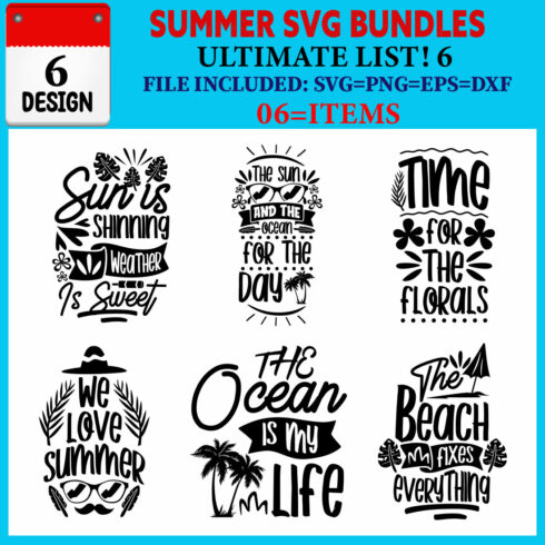 Summer T-shirt Design Bundle Vol-08 cover image.