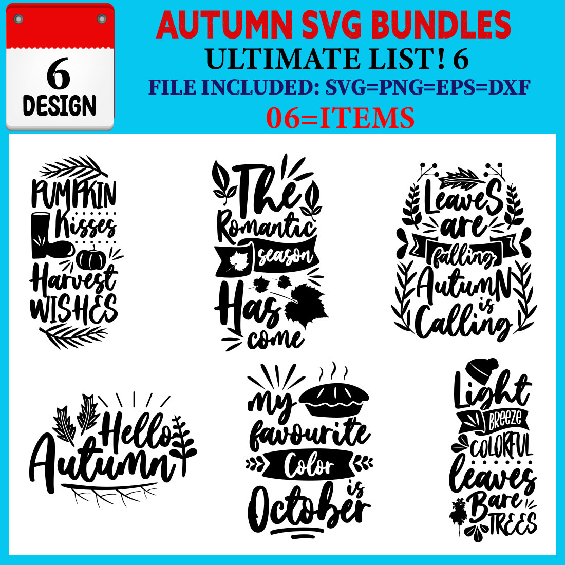 Autumn T-shirt Design Bundle Vol-04 cover image.