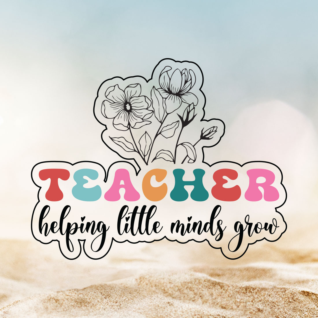 Teacher Helping Little Minds Grow cover image.