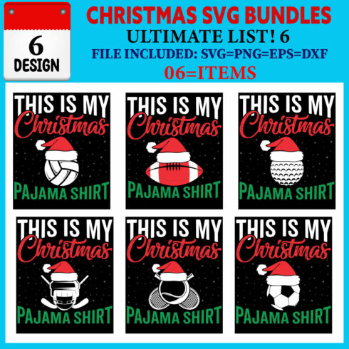 Christmas T-shirt Design Bundle Vol-42 cover image.