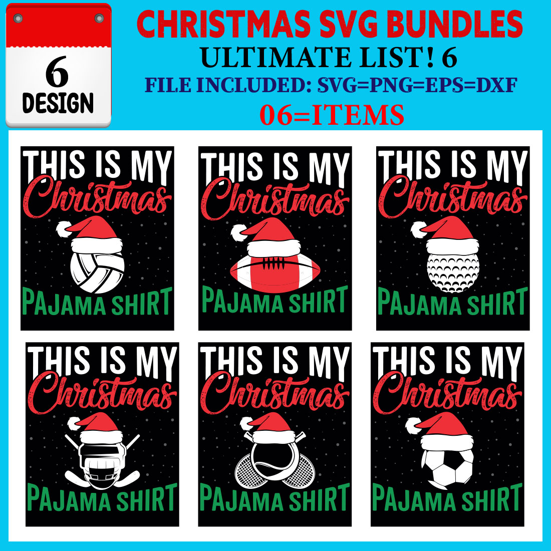 Christmas T-shirt Design Bundle Vol-42 cover image.