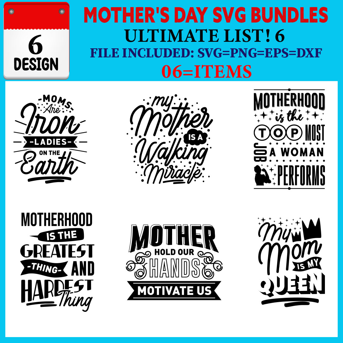 Mother's Day T-shirt Design Bundle Vol-22 cover image.