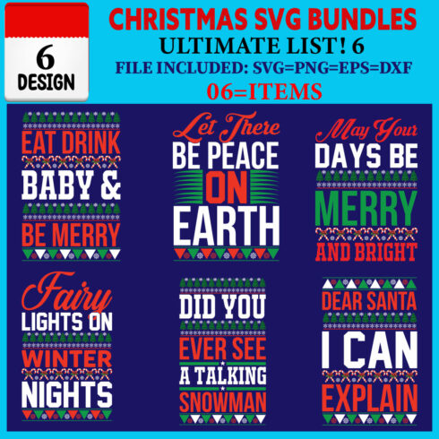Christmas T-shirt Design Bundle Vol-47 cover image.