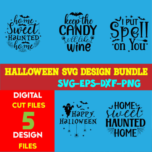 Halloween T-shirt Design Bundle Vol-12 cover image.