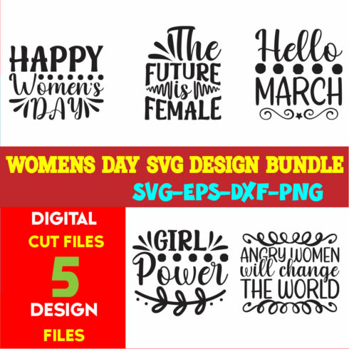 Women Day T-shirt Design Bundle Volume-04 cover image.