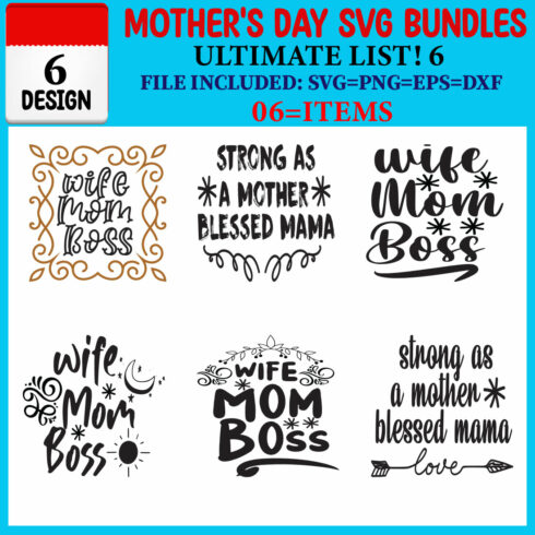 Mother's Day T-shirt Design Bundle Vol-15 cover image.