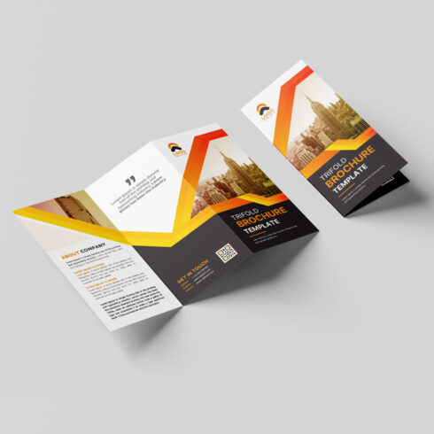 Modern Trifold Brochure Design cover image.
