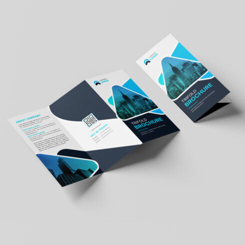 Modern Trifold Brochure Template Design cover image.