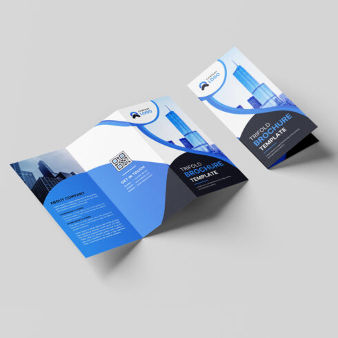 Creative Trifold Brochure Template Design cover image.