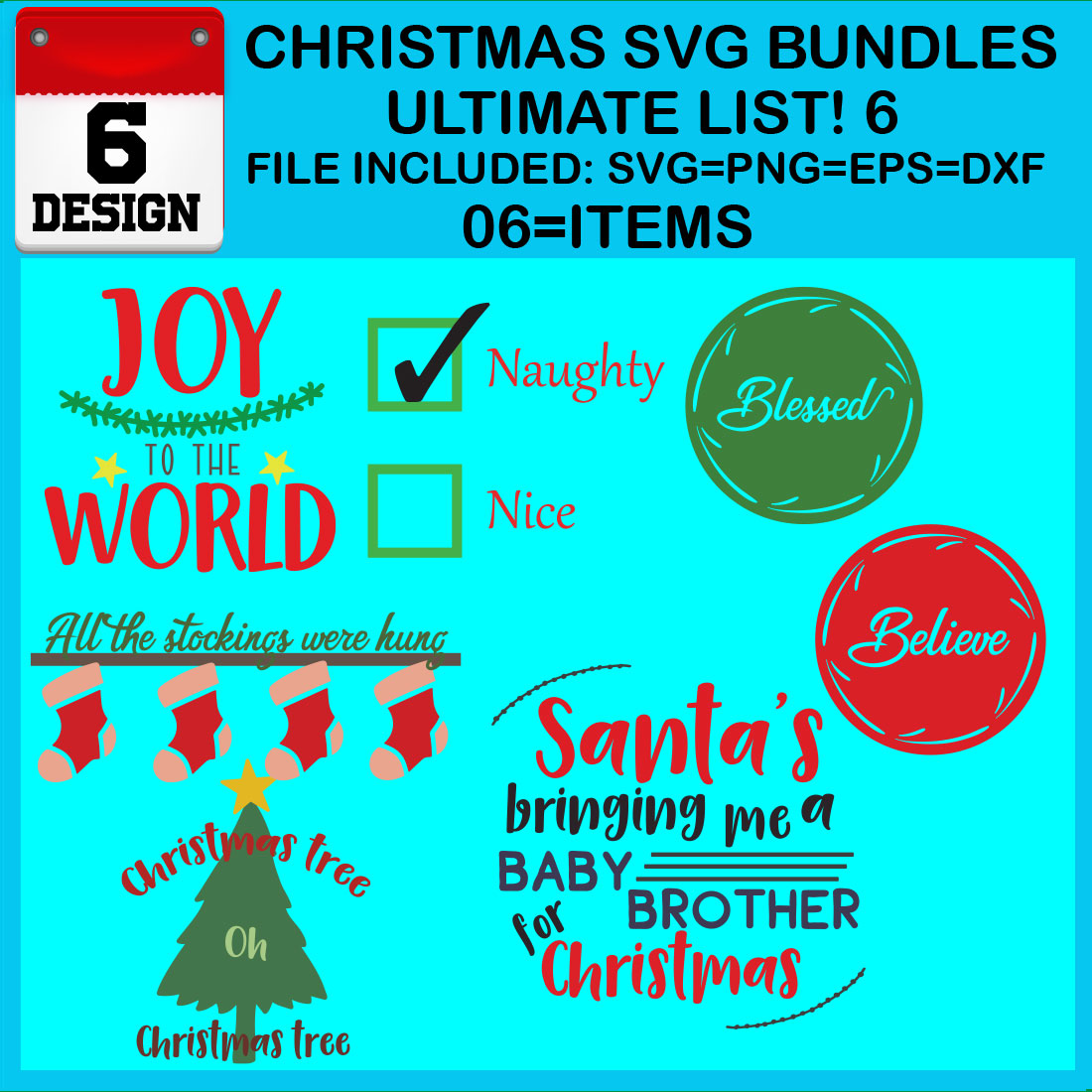 Christmas T-shirt SVG Design Bundles cover image.