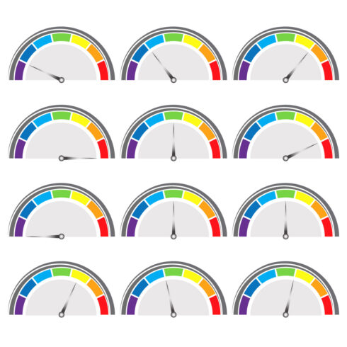 Rainbow Speed, Time Logo Icon Design Set cover image.