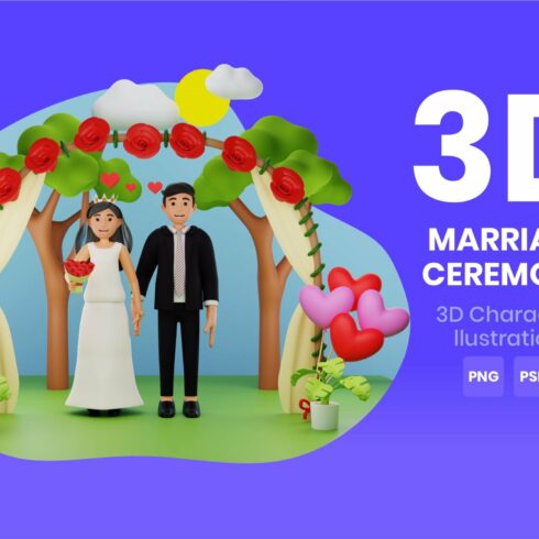 Marriage Ceremony 3D Character cover image.
