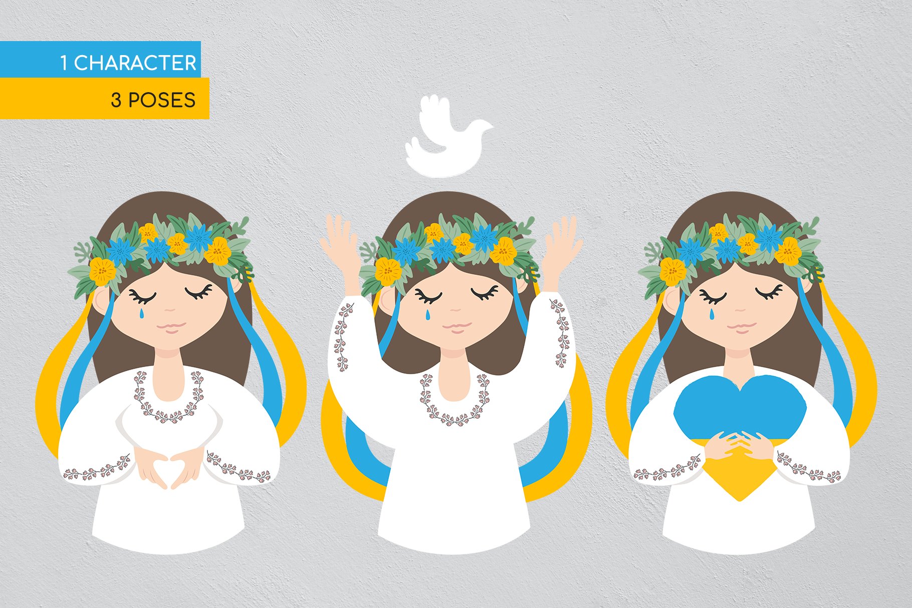 Make peace No war | Support Ukraine preview image.