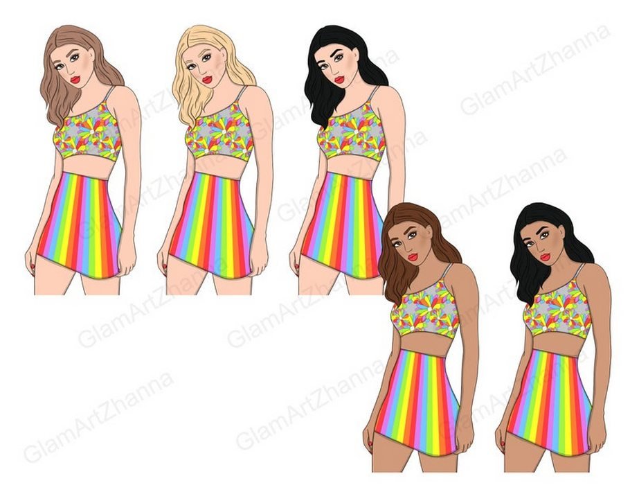 Pride Heroes Clipart preview image.