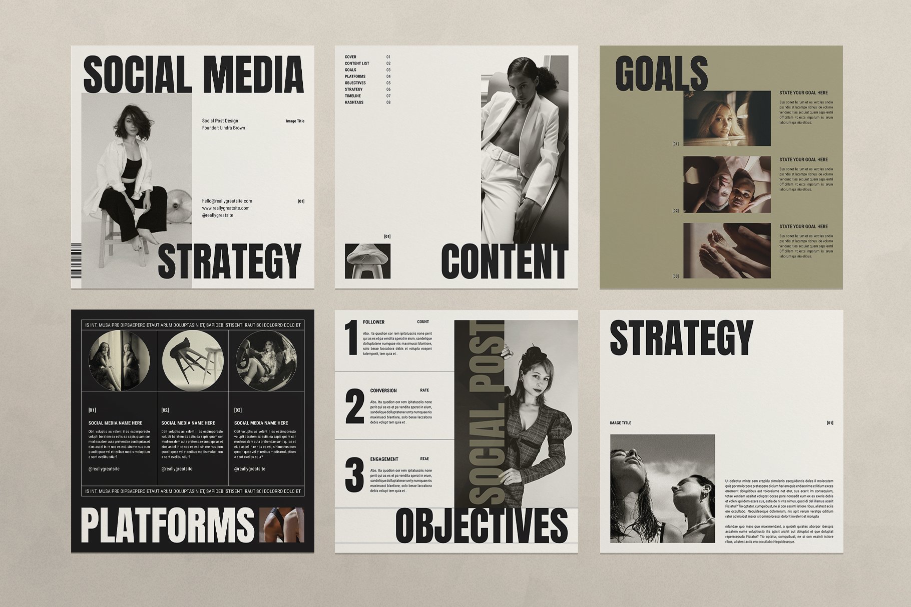Strategy Social Media Post Design preview image.