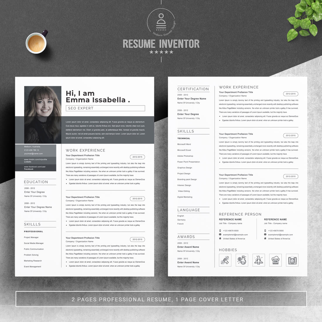 SEO Marketing Specialist | Professional Resume Template | Boost Your Career in Digital Marketing preview image.