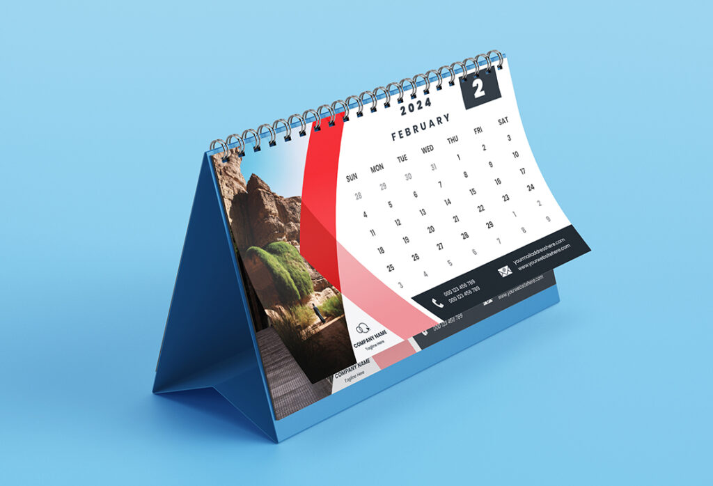 Desk Calendar 2024 Template - MasterBundles