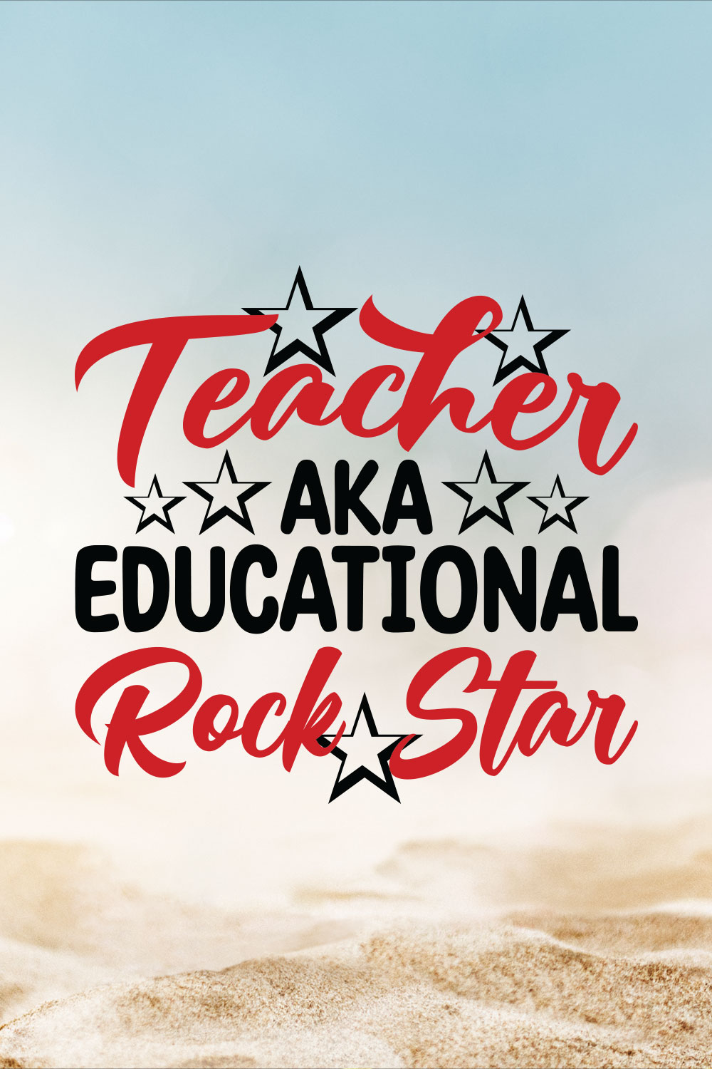 Teacher Aka Educational Rock Star pinterest preview image.