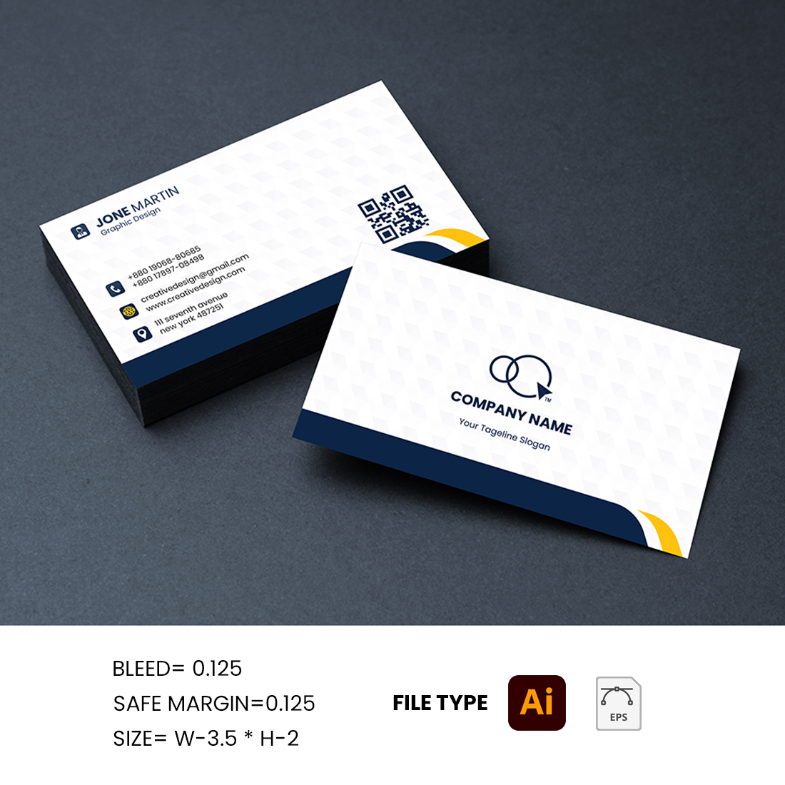 Business card preview image.