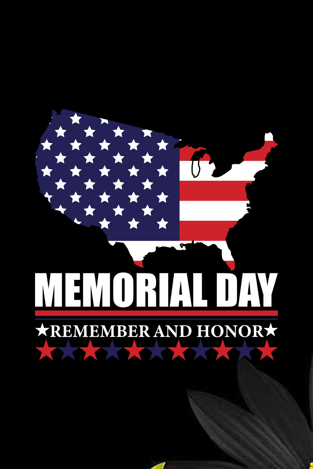 Memorial Day Remember And Honor pinterest preview image.