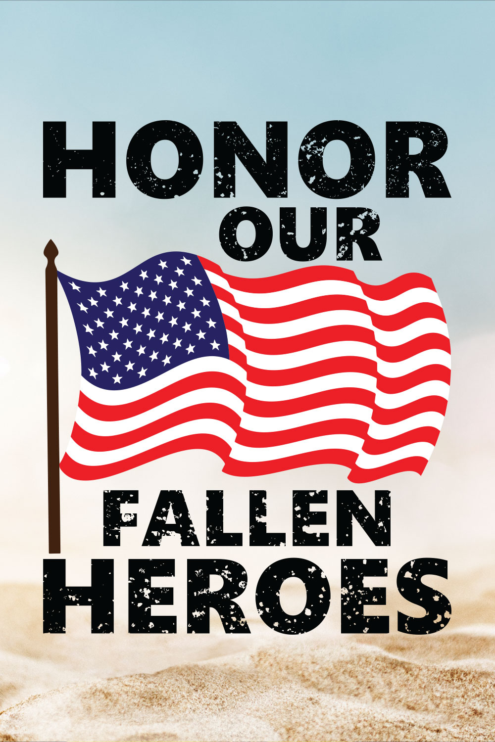 Honor Our Fallen Heroes pinterest preview image.