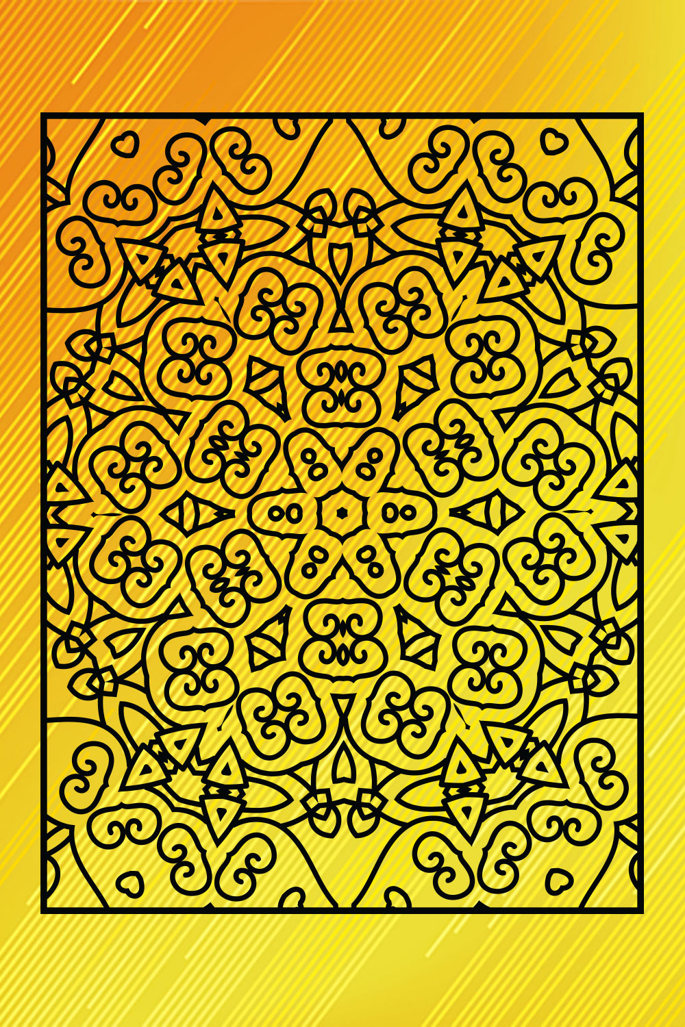 Adults Mandala Coloring Book Interiors Vol-31 pinterest preview image.