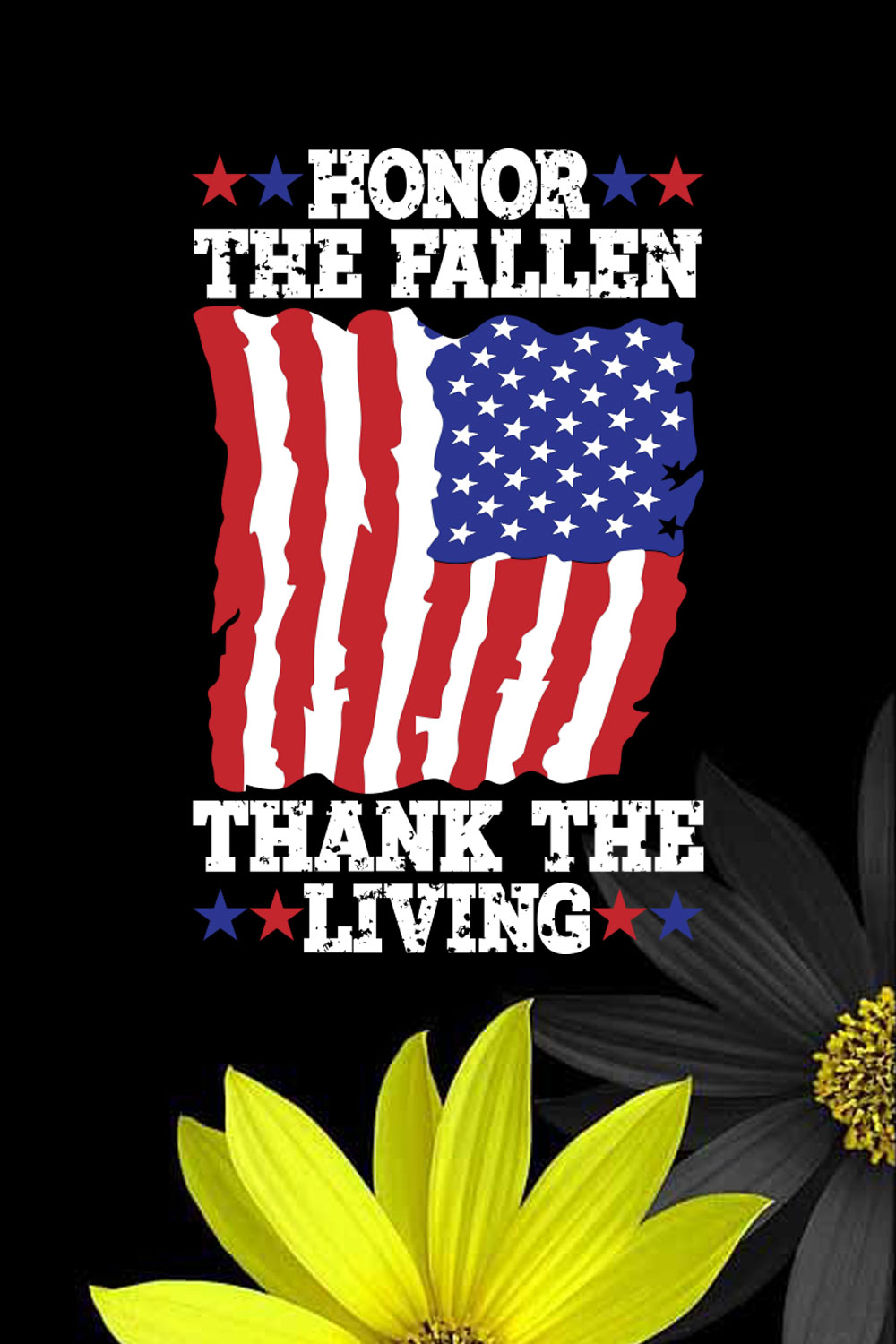 Honor The Fallen Thank The Living pinterest preview image.