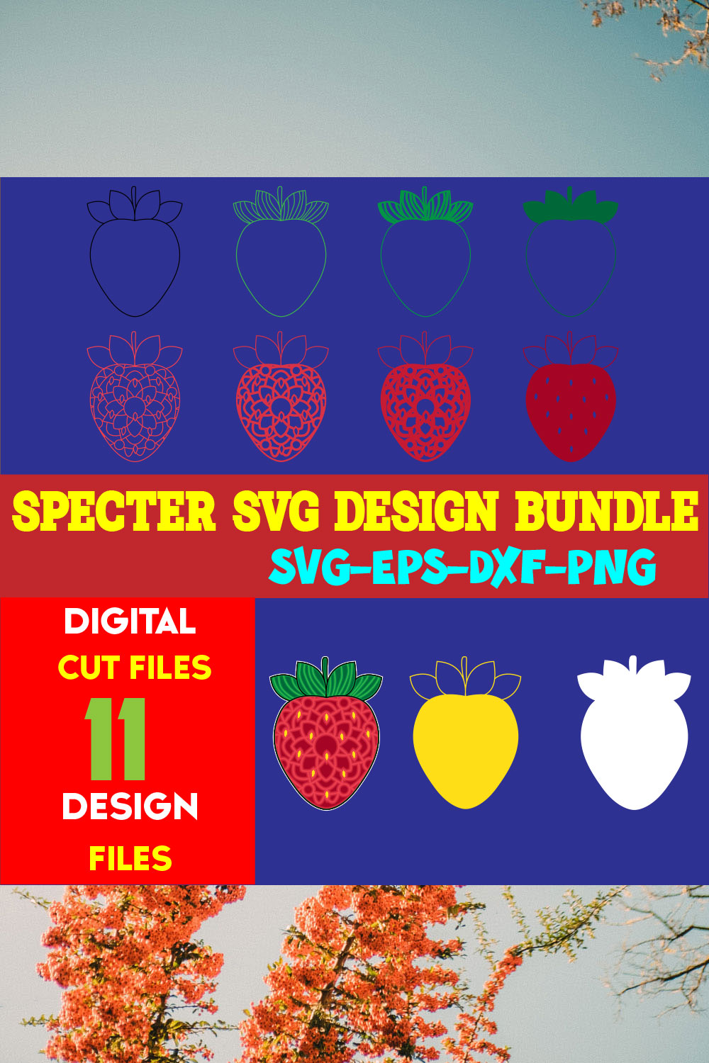 Specter SVG Design Bundle pinterest preview image.