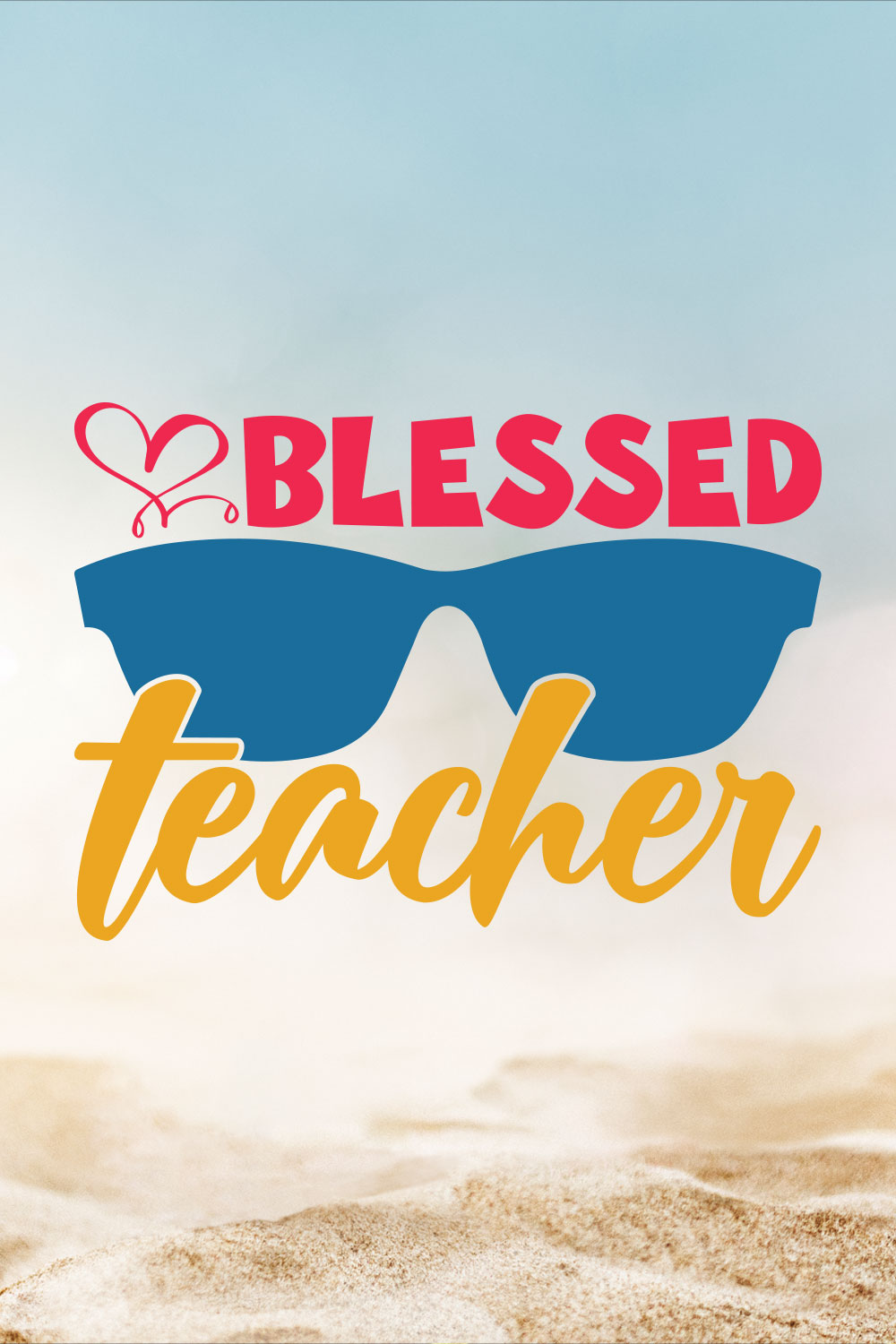 Blessed Teacher's Day T-shirt Design pinterest preview image.