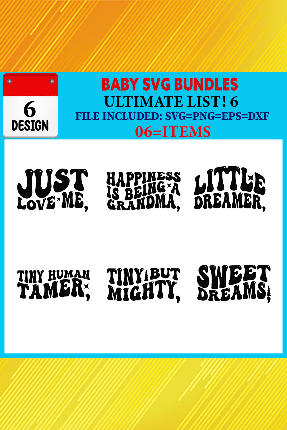 Baby T-shirt Design Bundle Vol-08 pinterest preview image.