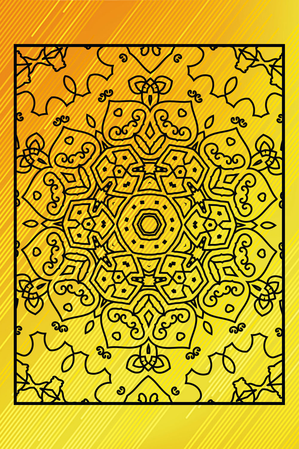 Adults Mandala Coloring Book Interiors Vol-30 pinterest preview image.