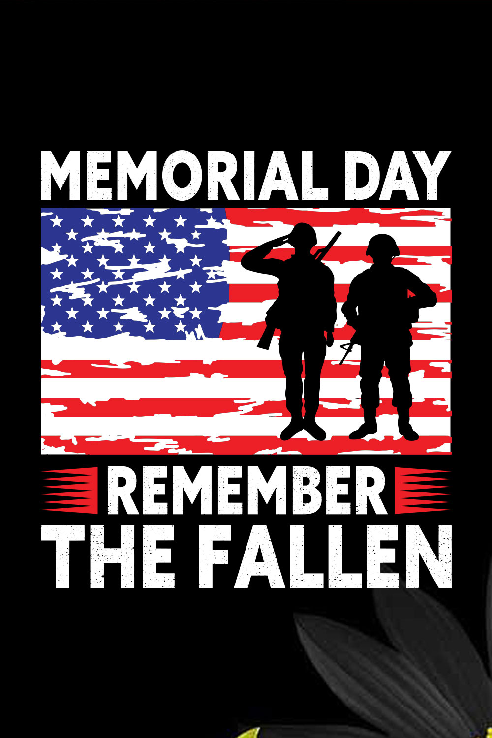 Memorial Day Remember The Fallen pinterest preview image.