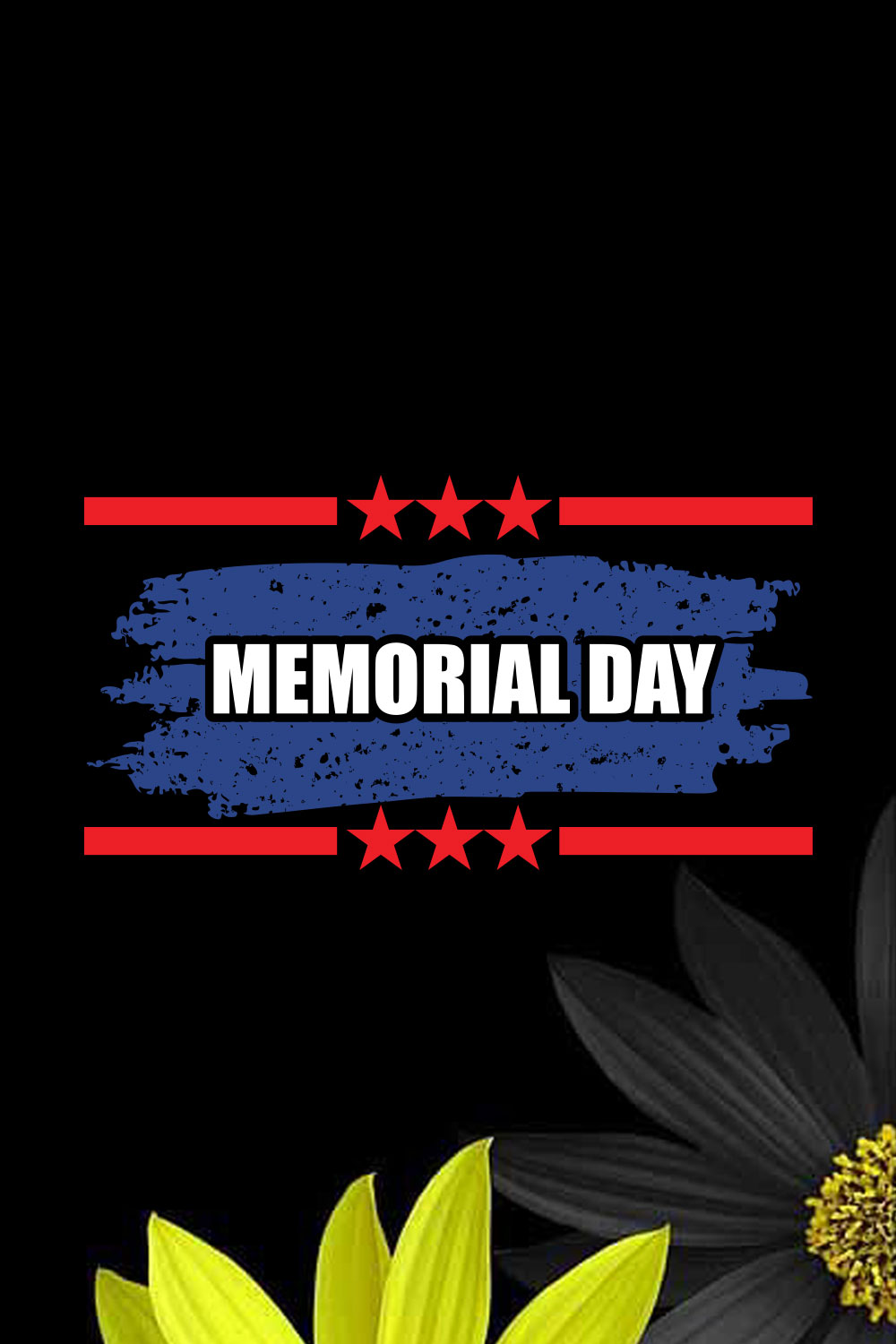 Memorial Day T-shirt Design pinterest preview image.