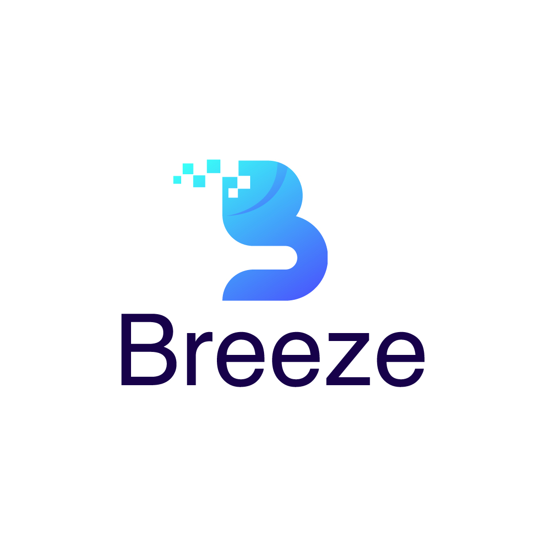 Breeze Logo design, Simple, Minimal, technology preview image.