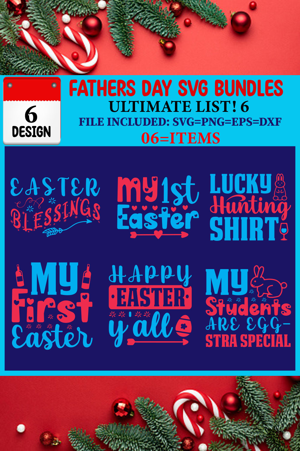 Fathers Day SVG T-shirt Design Bundle pinterest preview image.