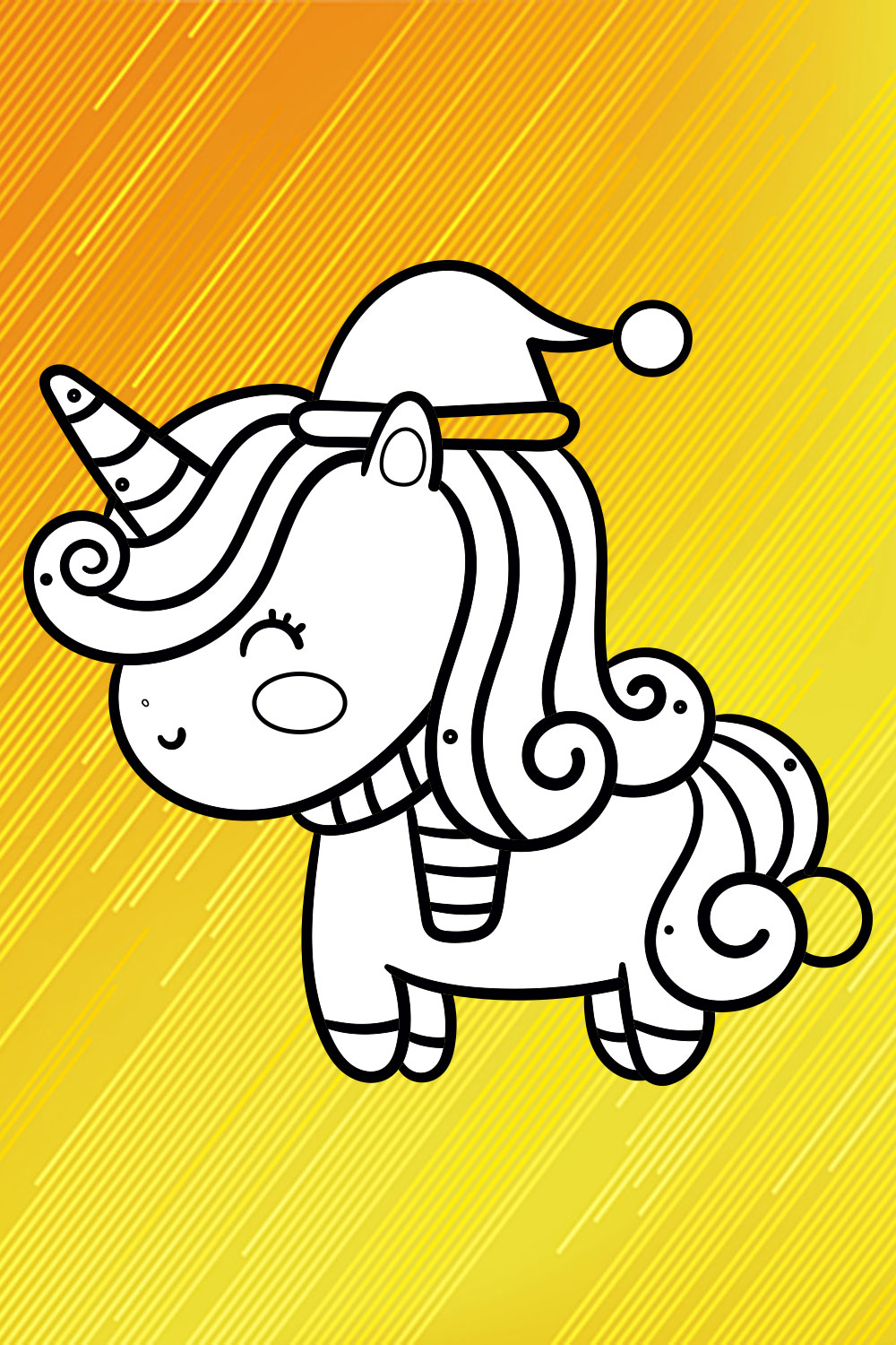 Magical Unicorn Coloring Pages for Kids & Adults VOL-11 pinterest preview image.