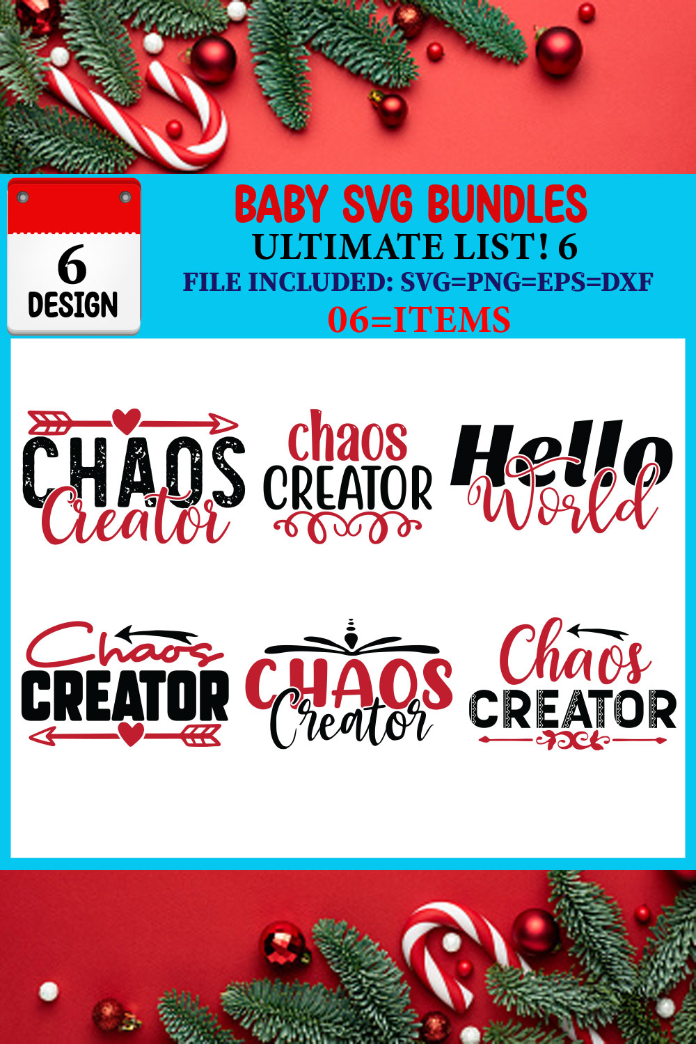 Baby SVG T-shirt Design Bundle pinterest preview image.