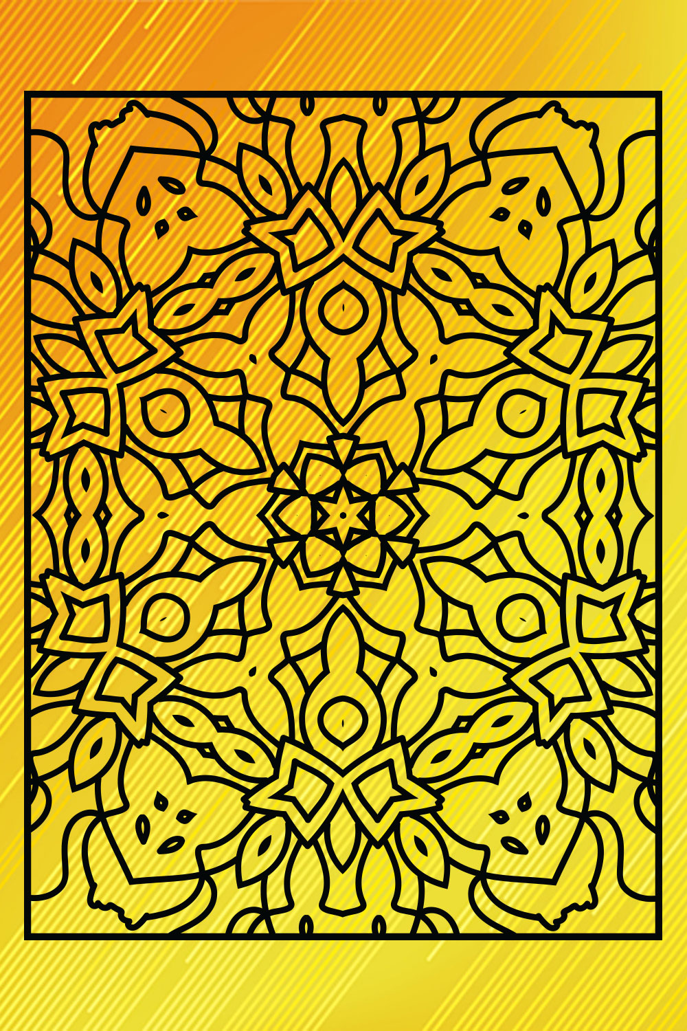 Adults Mandala Coloring Book Interiors Vol-26 pinterest preview image.