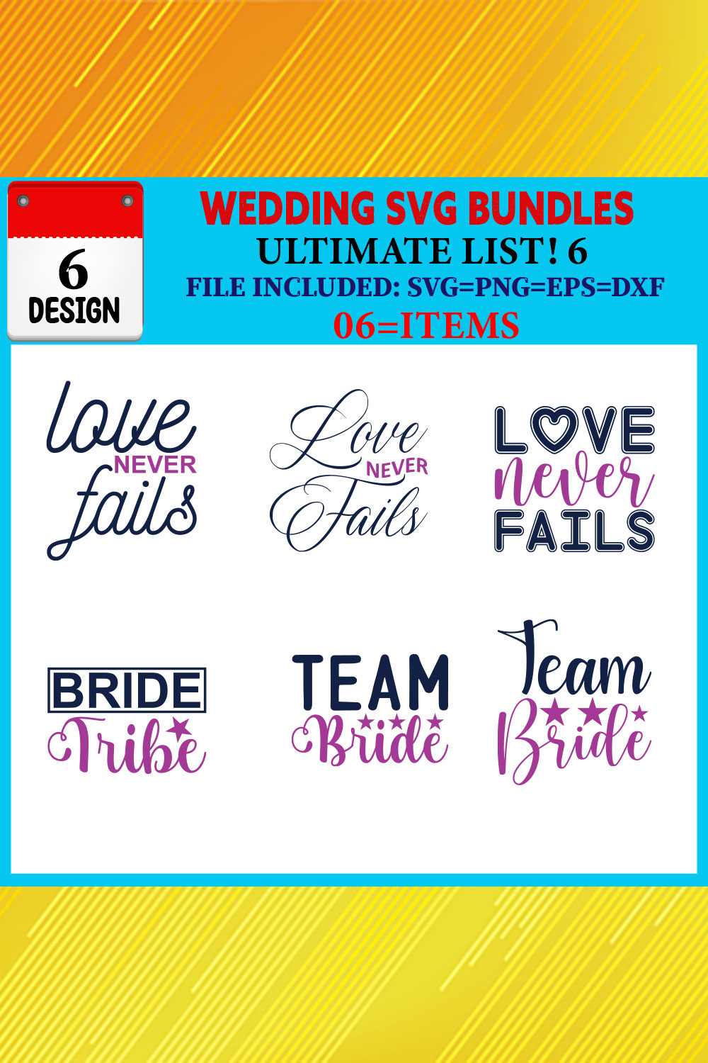 Wedding T-shirt Design Bundle Vol-03 pinterest preview image.