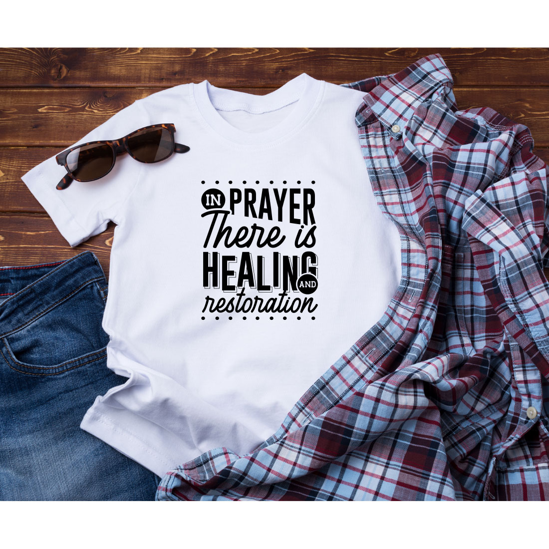 Prayer T-shirt Design Bundle Vol-02 preview image.