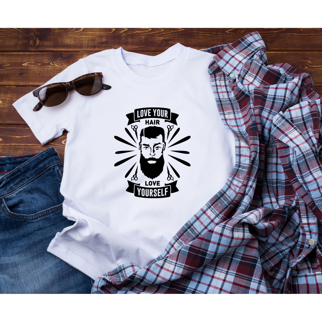 Barber Haircut T-shirt Design Bundle Vol-04 preview image.