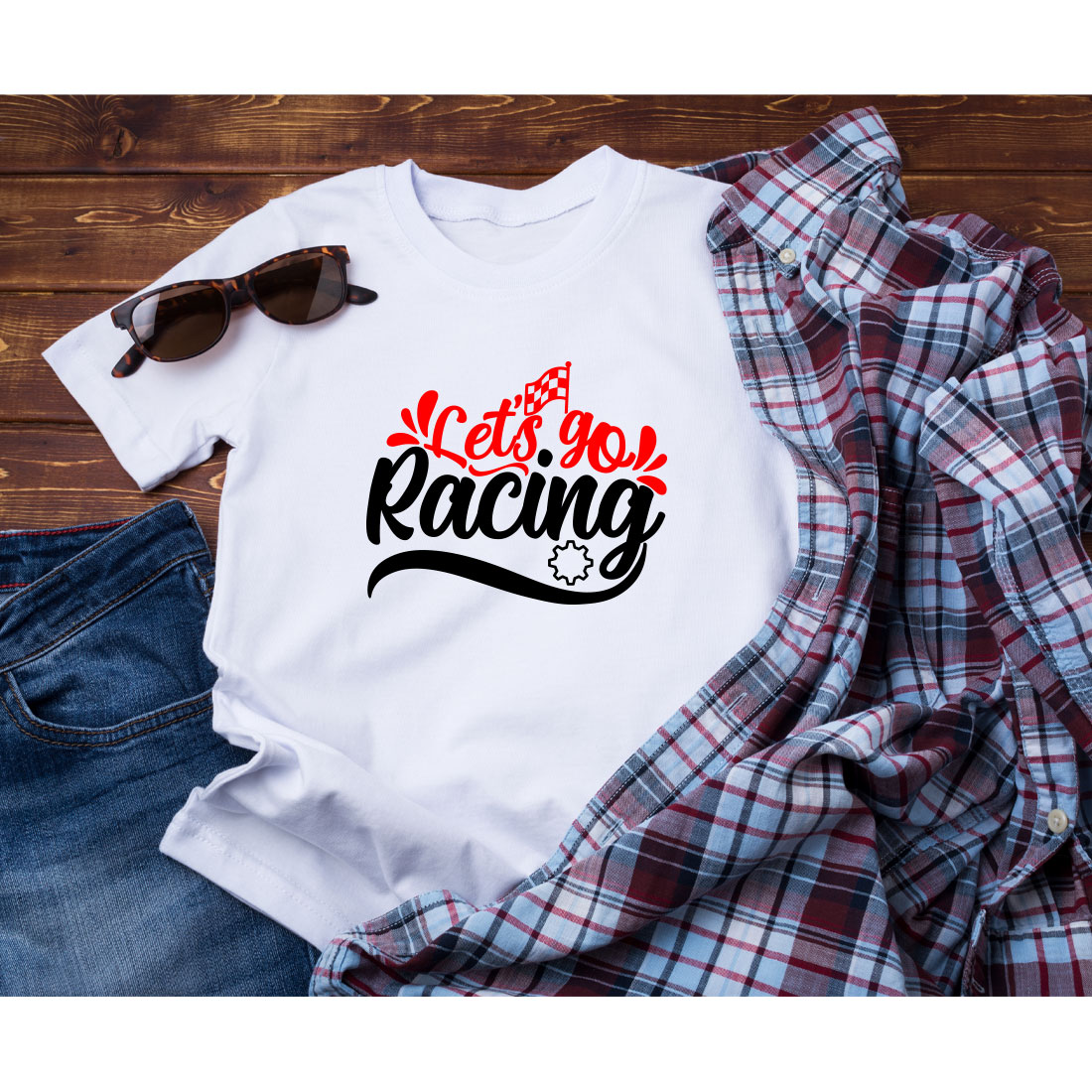 Racing T-shirt Design Bundle Vol-01 preview image.