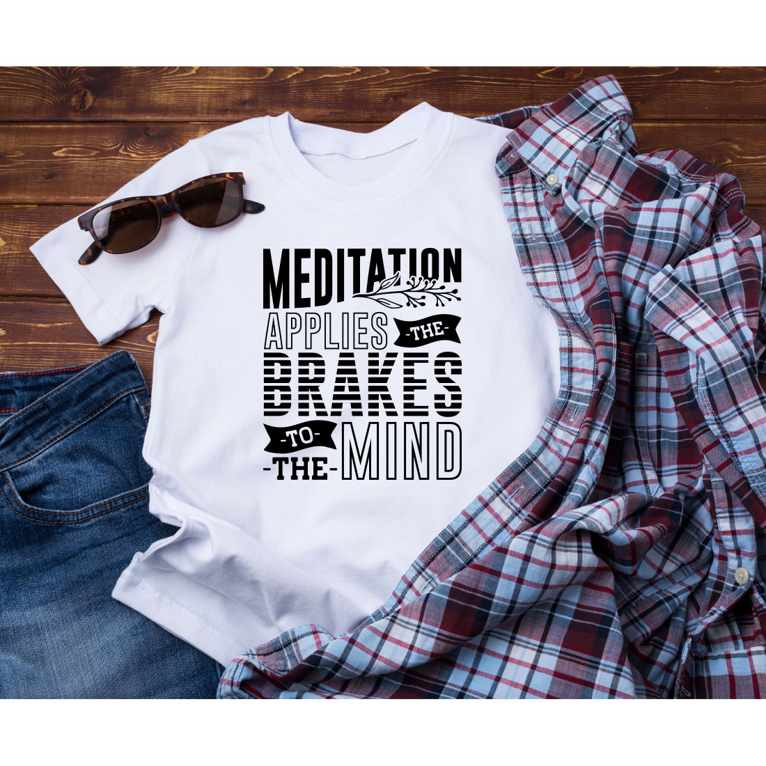 Meditation T-shirt Design Bundle Vol-02 preview image.